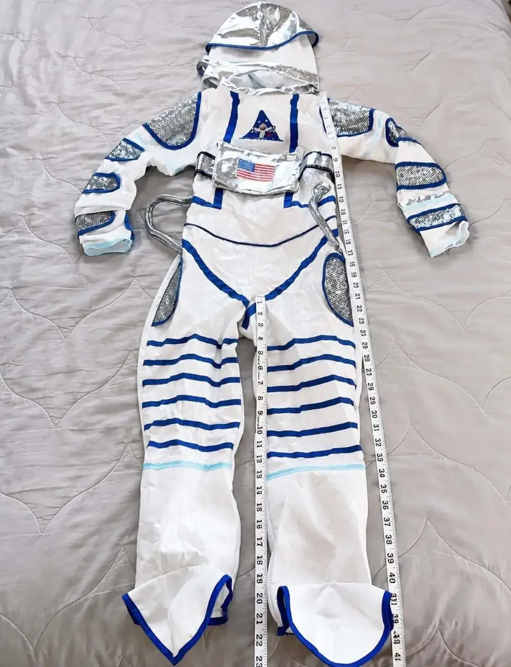 Teetot & Co Astronaut Space Suit Costume Kids 7-8 Helmet NASA Space Halloween
